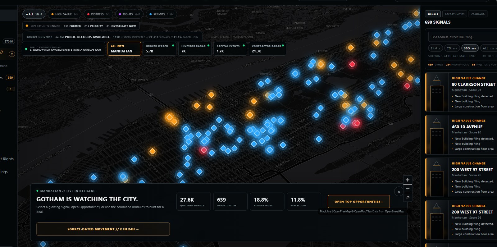 GOTHAM desktop Manhattan intelligence terminal