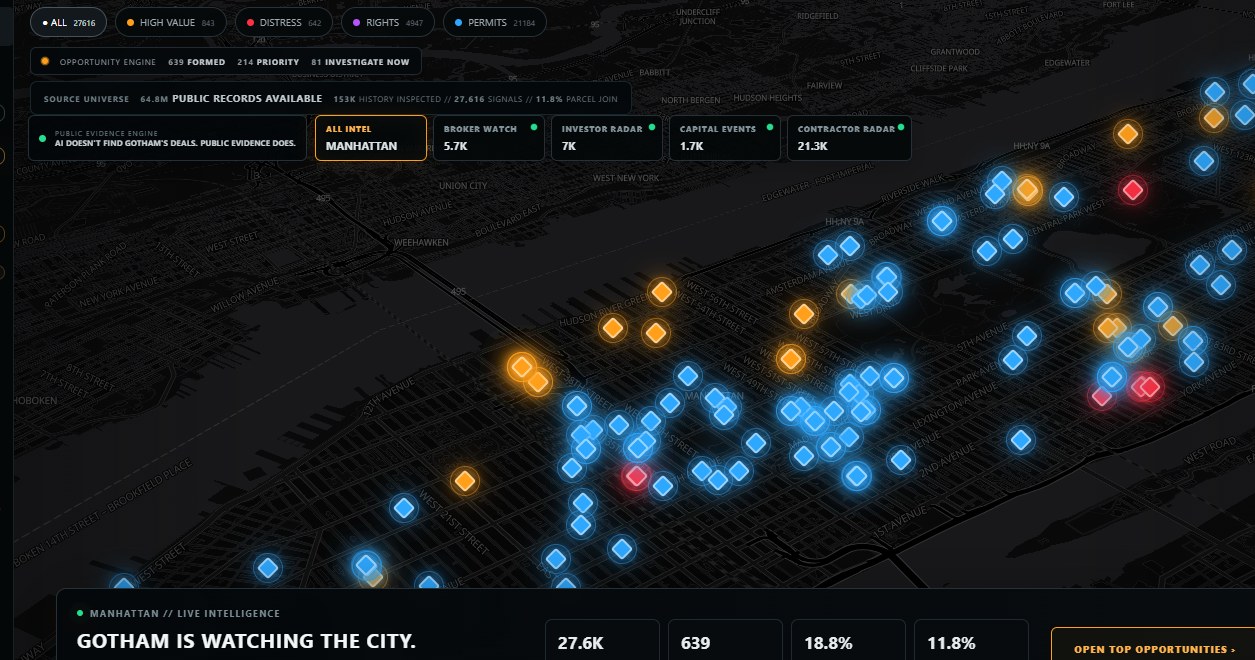 GOTHAM Manhattan signal map